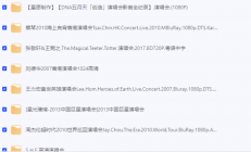 四大天王、周杰伦、beyond、周惠妹港台杰出歌星 演唱会合集(1)